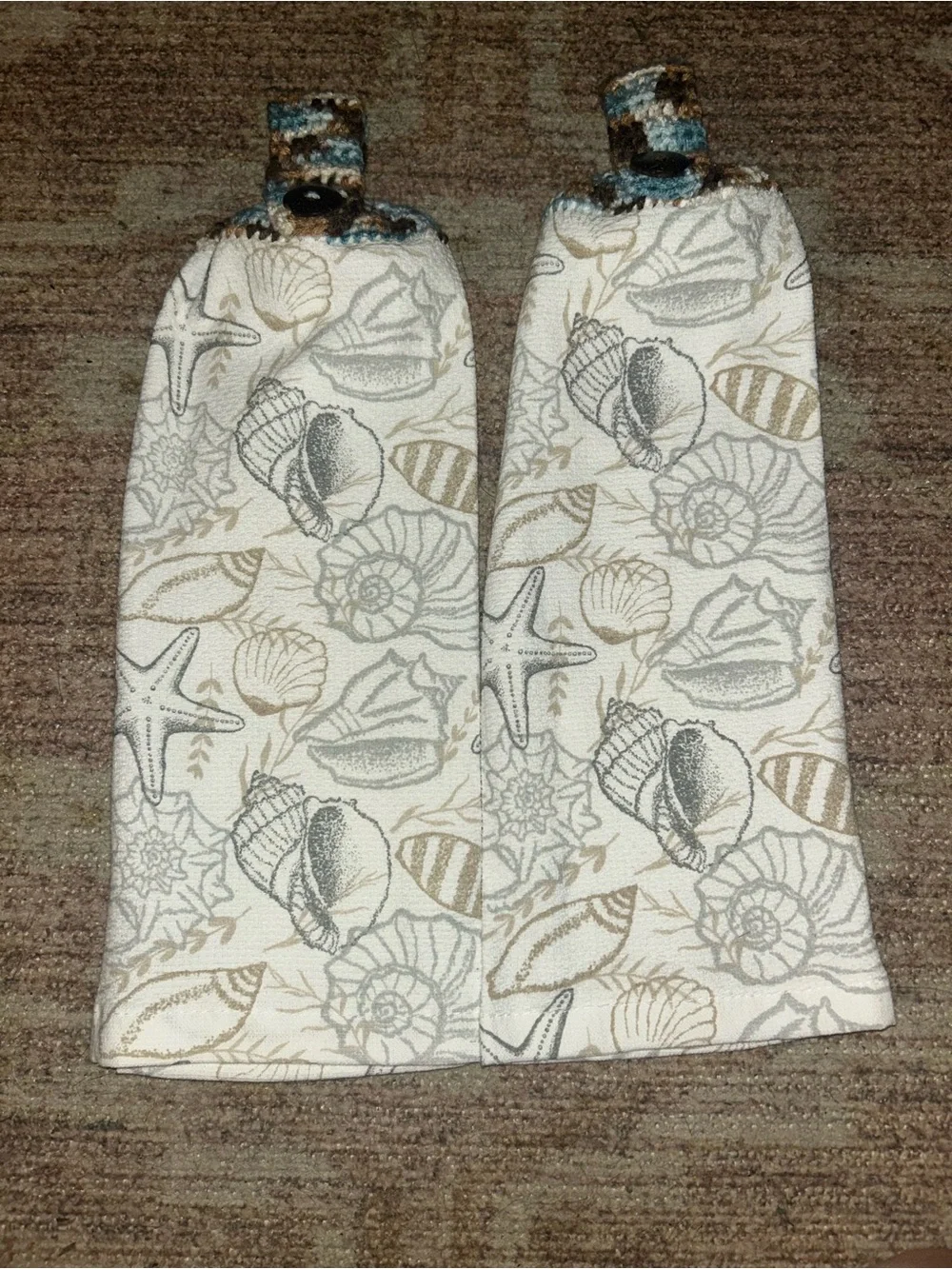 Sea Shells Hanging Kitchen Towel Set